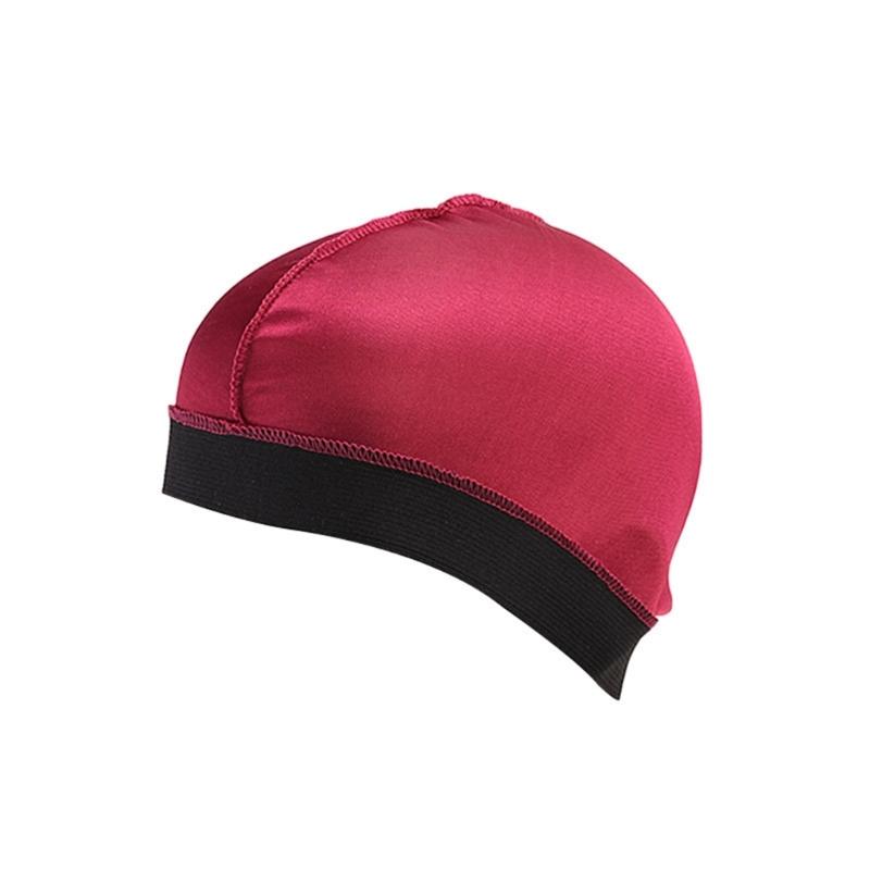 Stretchable Polyester Skull Cap With Decorative Wide Edge For Themed Occasions And Casual Outfits