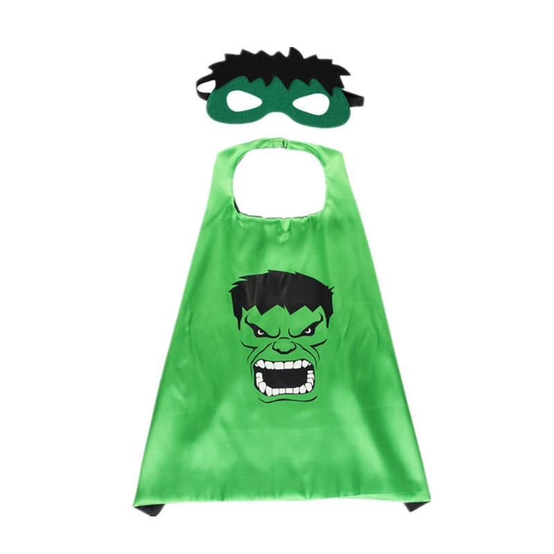 Children's Superhero Spider Cape and Mask Costume for Halloween Parties