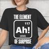 Printed Ah The EleUnisext Of Surprise T Shirt For Unisex Pure Cotton Tee Shirt Short Sleeve Tops