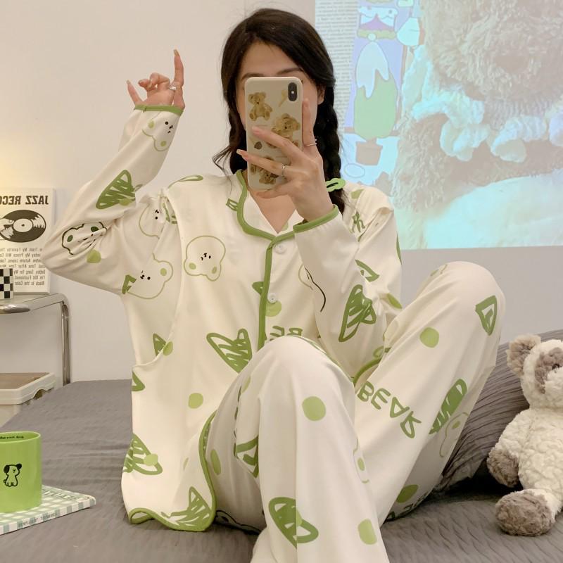 Adjustable Maternity Pajamas: Lightweight, Sweat-Absorbent Nursing Suit for Postpartum and Pregnancy Seasons