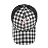 Versatile Women's Duck Tongue Visors Checkered Bow Embroidery Baseball Caps Adjustable Curved Brim Sun Hats Outdoor Activities