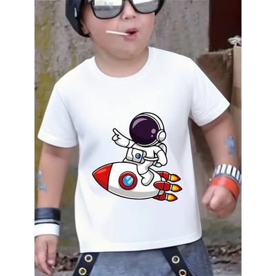 T-shirt taglie europee per ragazzi, perfetta per l'uso quotidiano a casa, le avventure all'aperto e lo sport, offrendo comfort e traspirabilità