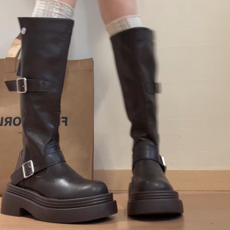 Wear to work, daily wear comfortable fashion boots, women's 2025 autumn new comfortable and stable and Gaomilade fashion boots