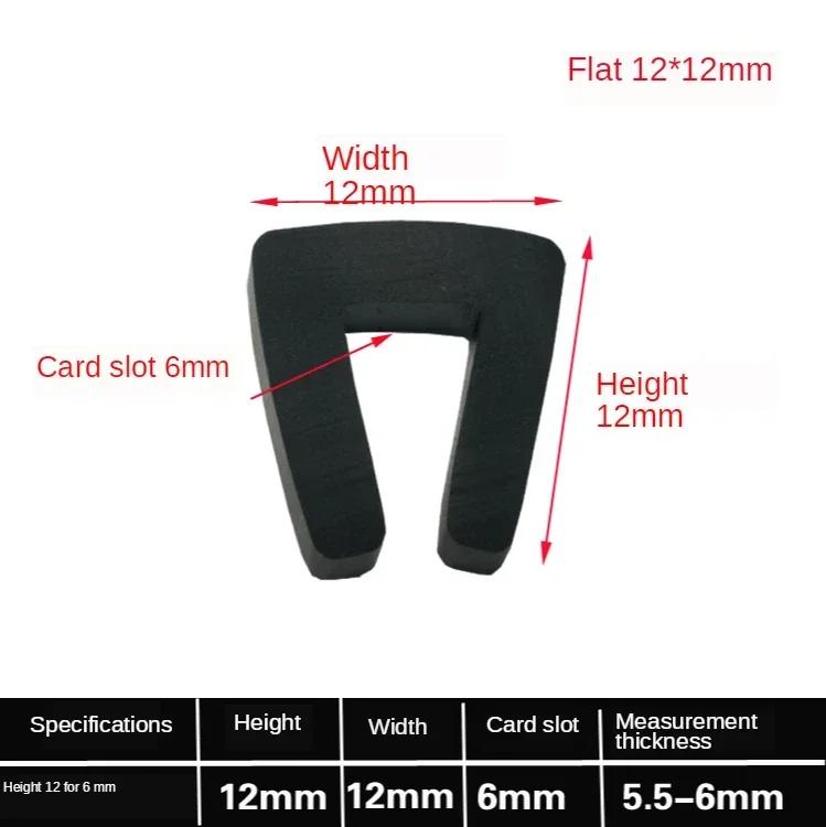 5 Metri Garnitură de Etanșare din Cauciuc în Formă de U Garnitură de Margine Protecție Ușă Automobil Pentru Sticlă Metal Panou Lemn Foaie Dulap