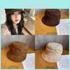 Cappello da Artista con Design Pieghettato per Stile Casual Autunno Inverno in Tessuto Scamosciato