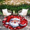 1pc Soft, Absorbent & Non Slip Cute Santa Claus Round Rug Soft Circle Rug for Living Room & Bedroom Decor, Chair Mats, and Unforgettable Hom