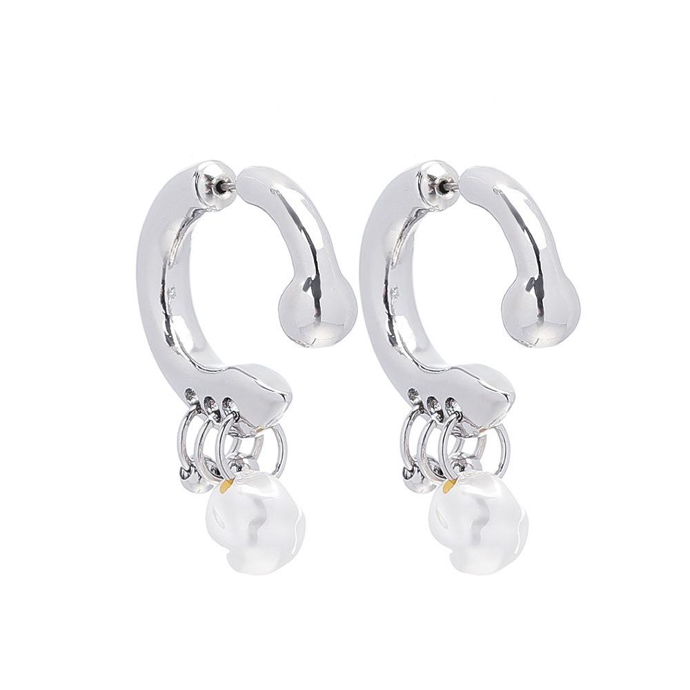 

Trend Design Pearl Pendant Earrings Detachable Pendant Fashion Jewelry Women Jewelry серебряный