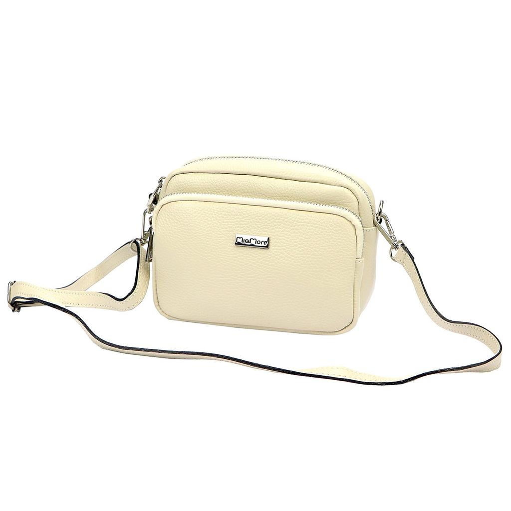 Skórzana miejska damska listonoszka od MiaMore