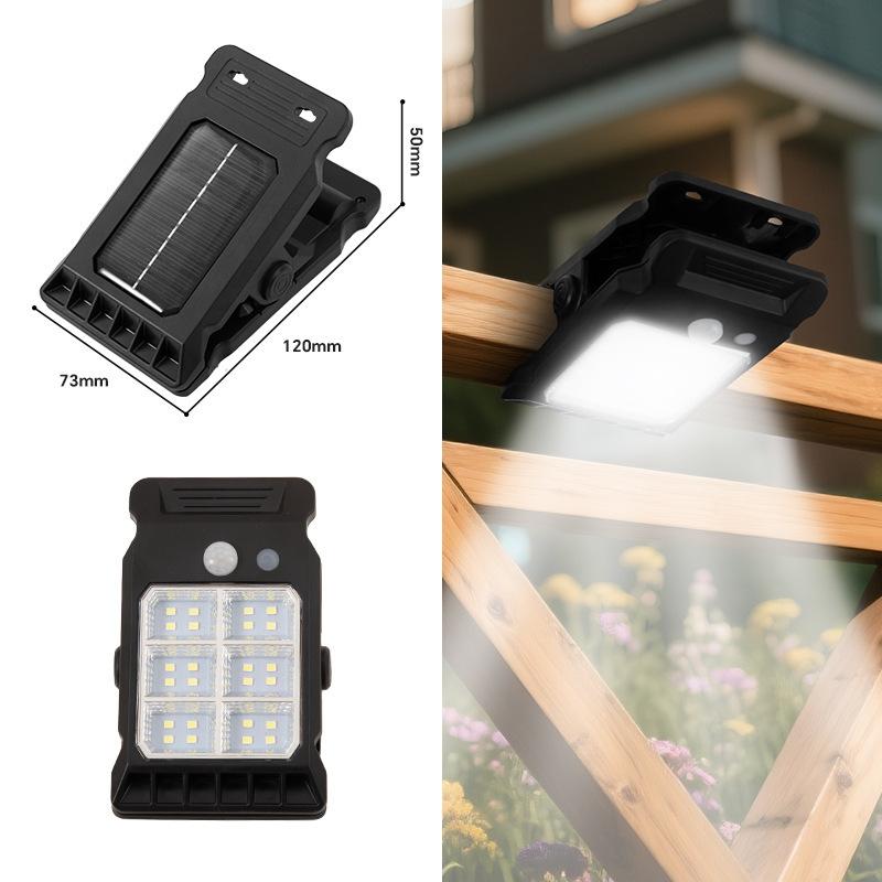 Solar Garden Lights Motion Sensor Clip-on Outdoor Lighting Multi Functional Yard Lawn Lights for Home Patio Garden Decoration