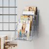 Acrylic Brochure Holder 8.5 X 11 Inch 4-Tier Literature Display Stand Rack