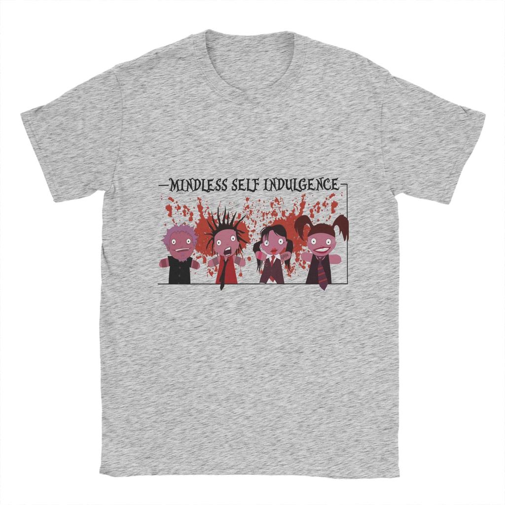 Mindless Self Indulgence T-Shirts Men  Funny Cotton Tee Shirt Round Collar Short Sleeve T Shirt Birthday Present Clothing