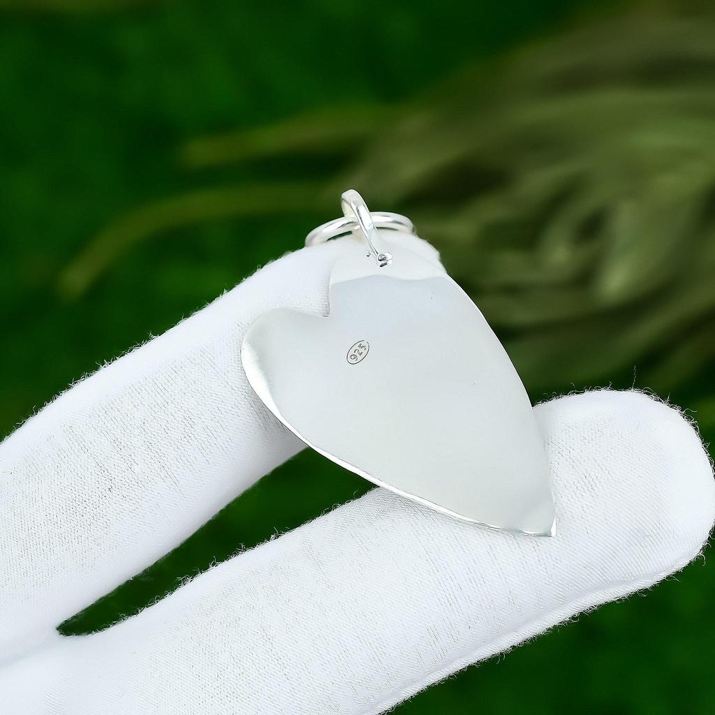 Pentagon Natural Amethyst Rough Daughter Ethnic Pendant Jewelry Sterling Silver