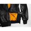 Chinesische Größe Herren Echtlederjacke Militärpilotenjacken Air Force Flight A2 Jacke Schwarz Braun 100% Kalbsledermantel Rindsleder Kleidung