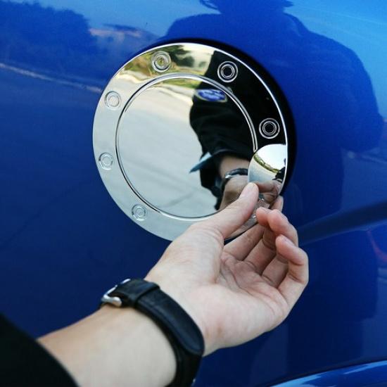 Door Fuel Tank Cover Filler Gas Caps Cover Trim for Ford F150 F-150 2015-