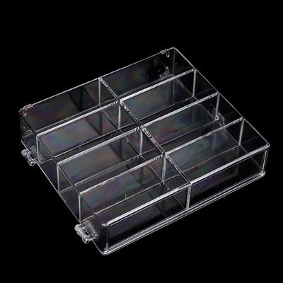 Vitrine en acrylique compatible avec vitrine à 8 emplacements pour voitures miniatures moulées sous pression, à poser au bureau ou à la maison