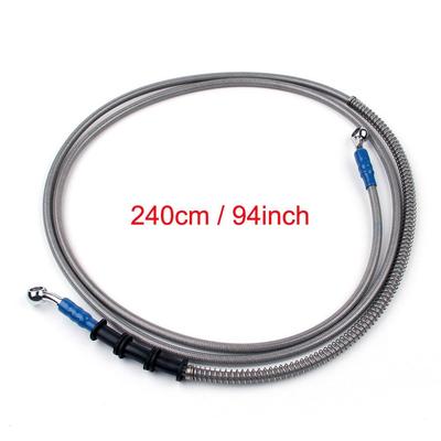 240cm/94" M10 Bremsölleitung Banjo-Anschluss Edelstahlende