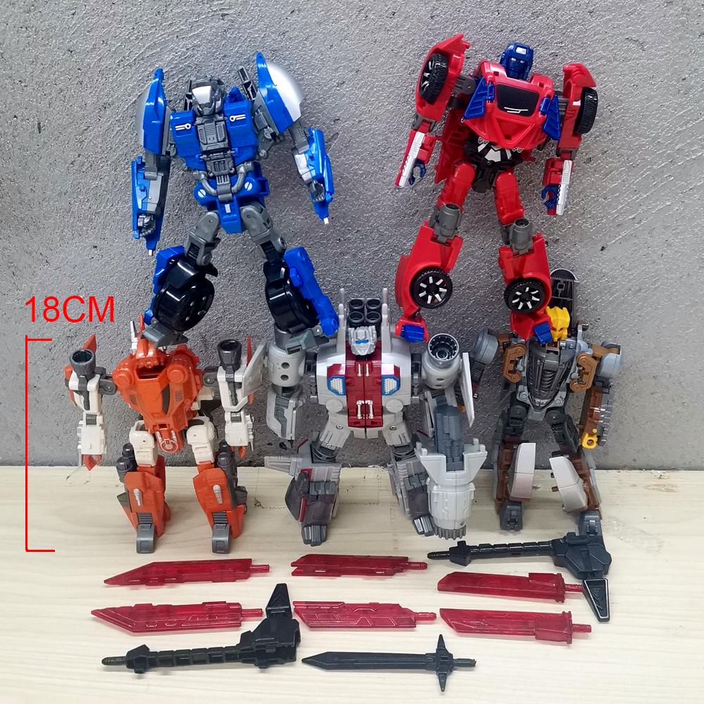 IN STOCK Transformation Toys Computron 5IN1 Combination W8617 Warbotron Scatters Action Figure Deformation Robot Anime Model