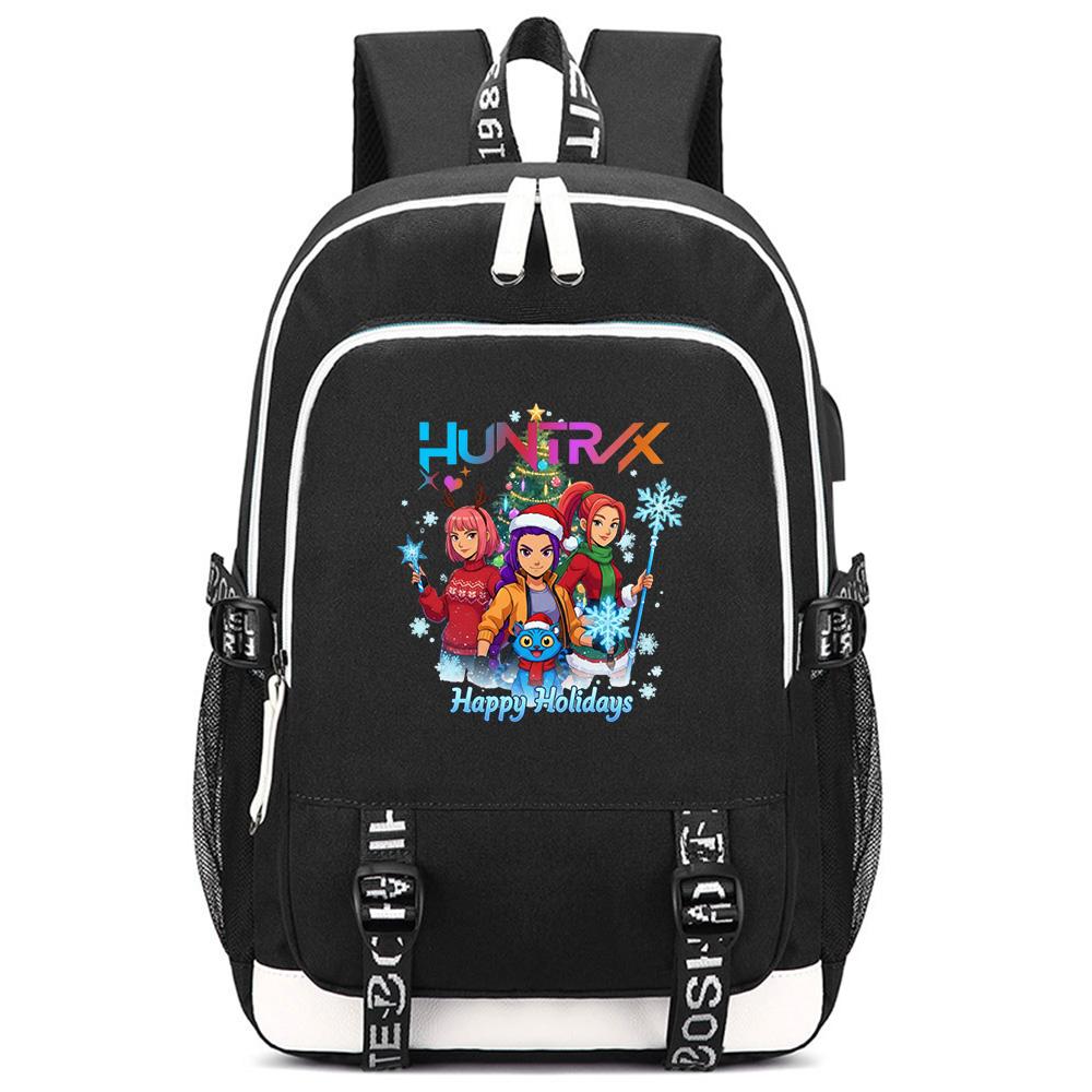 Cartoon K-Pop Demon Hunters Bedrukte Rugzak met Grote Capaciteit voor Tiener Student Meisje Jongen Schooltas Boekentas Kindercadeau Waterdichte Reistas