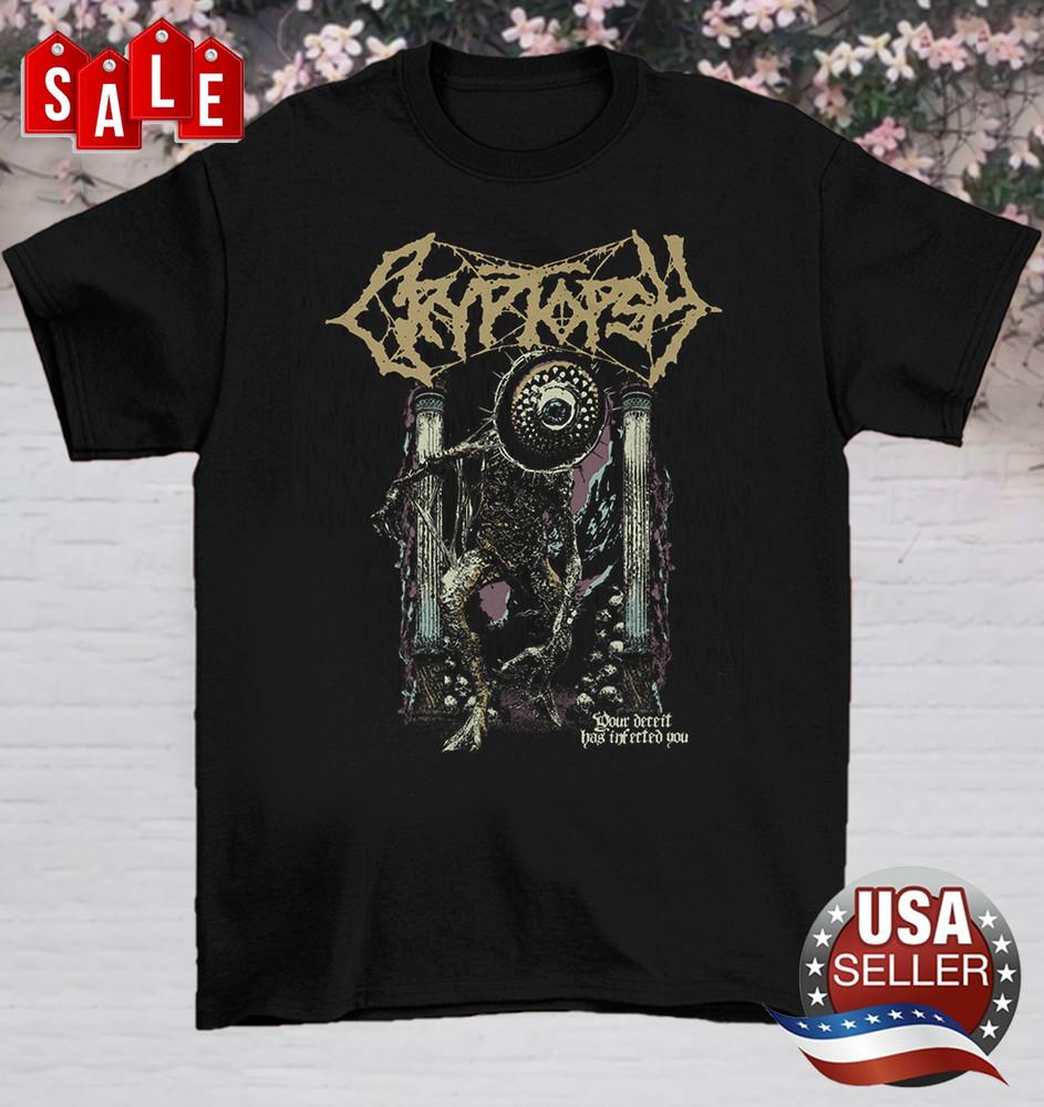 Cryptopsy Band Tour Album Black Unisex T-Shirt Cotton SB208 Unisex T-Shirt XL
