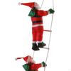 Climbing Santa Claus on Rope Ladder Hanging Decoration,Christmas Tree Ornament Xmas Decor for