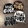 Ever Lettered What Knit Cap Unisex Cold Weather Outdoor Sport Daily Wear Travel