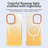 For iPhone 16 Plus Magnetic Case Gradient Design Borderless IMD TPU+PC+PET Phone Cover