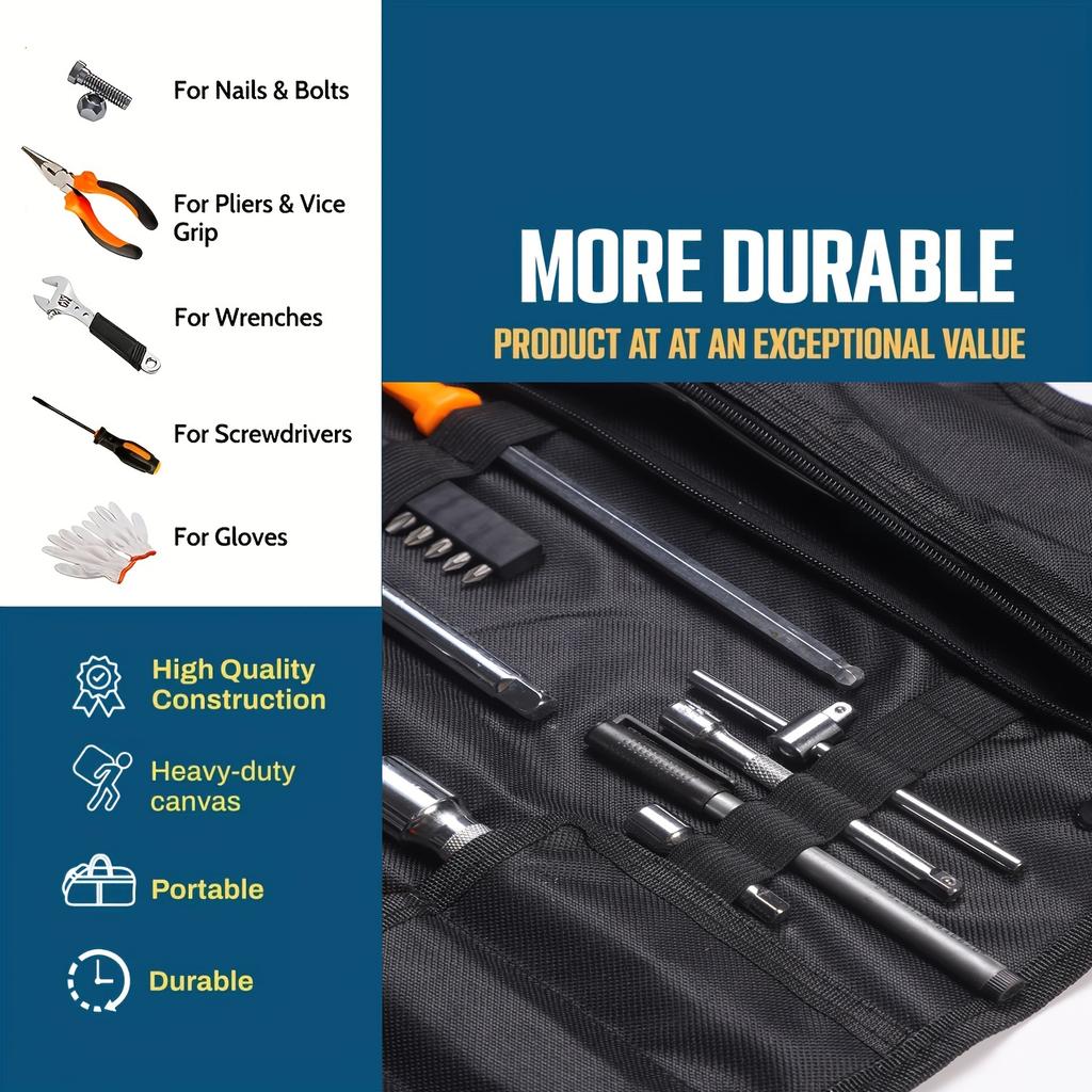 Carrying bag reel type tool kit electrician tool insert bag canvas Oxford cloth tool kit tool bag hardware tool kit