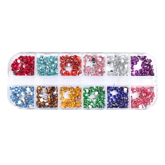 

Ногтей Смола Rhinestone Плоская задняя часть Украсить ногти 3 мм 3D Маникюр Украшения для ногтей для девочек Style A