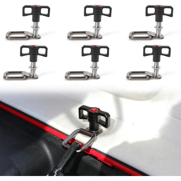

Hardtop Removal Lift Quick Release Bolts Thumb Screws for 1997-2025 Jeep Wrangler TJ JK JL 4XE Gladiator JT 2021-2025 Ford Bronco Accessories Hard 6xScrews 6xAnchors звезда