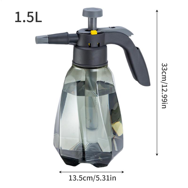 Air Pressure Watering Can Indoor Large Pressure Watering Can 1.5L Large Capacity Clear Water Bottle for Outdoor Plant Flower