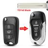 KEYYOU Modified Remote Key Shell For Hyundai I20 I30 IX35 I35 Accent Kia Picanto Sportage K5 3NT Flip Folding Remote Key Case