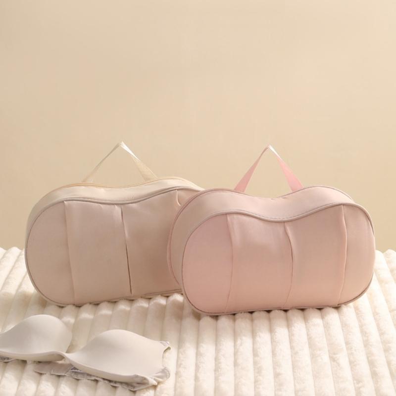1 Piece Compact Lingerie Travel Case For Bras Panties Socks Multiple Pocket Design Portable Foldable Holiday Storage Accessory