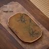 Ru Han Vintage Chinese Walnut Tea Tray Set