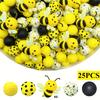 Set di Perline in Silicone 3D Animali Carini 5/25 Pezzi per Portachiavi Fai da Te Collana Braccialetto Decorazione Penna Gioielli Ciondolo Ecc.. Regalo di Compleanno per le Feste