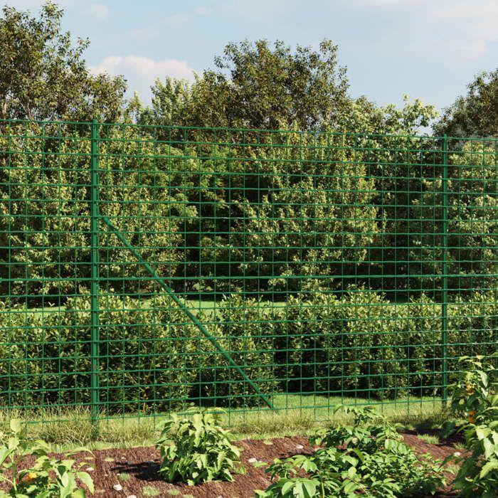 VidaXL Wire Mesh Fence, Decorative Fence Panel, Garden Patio Outdoor Protection Barrier, Green 154093