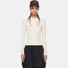 Y-3 Solid Color Crew Neck Long Sleeve T-Shirt Women tops White IV7754