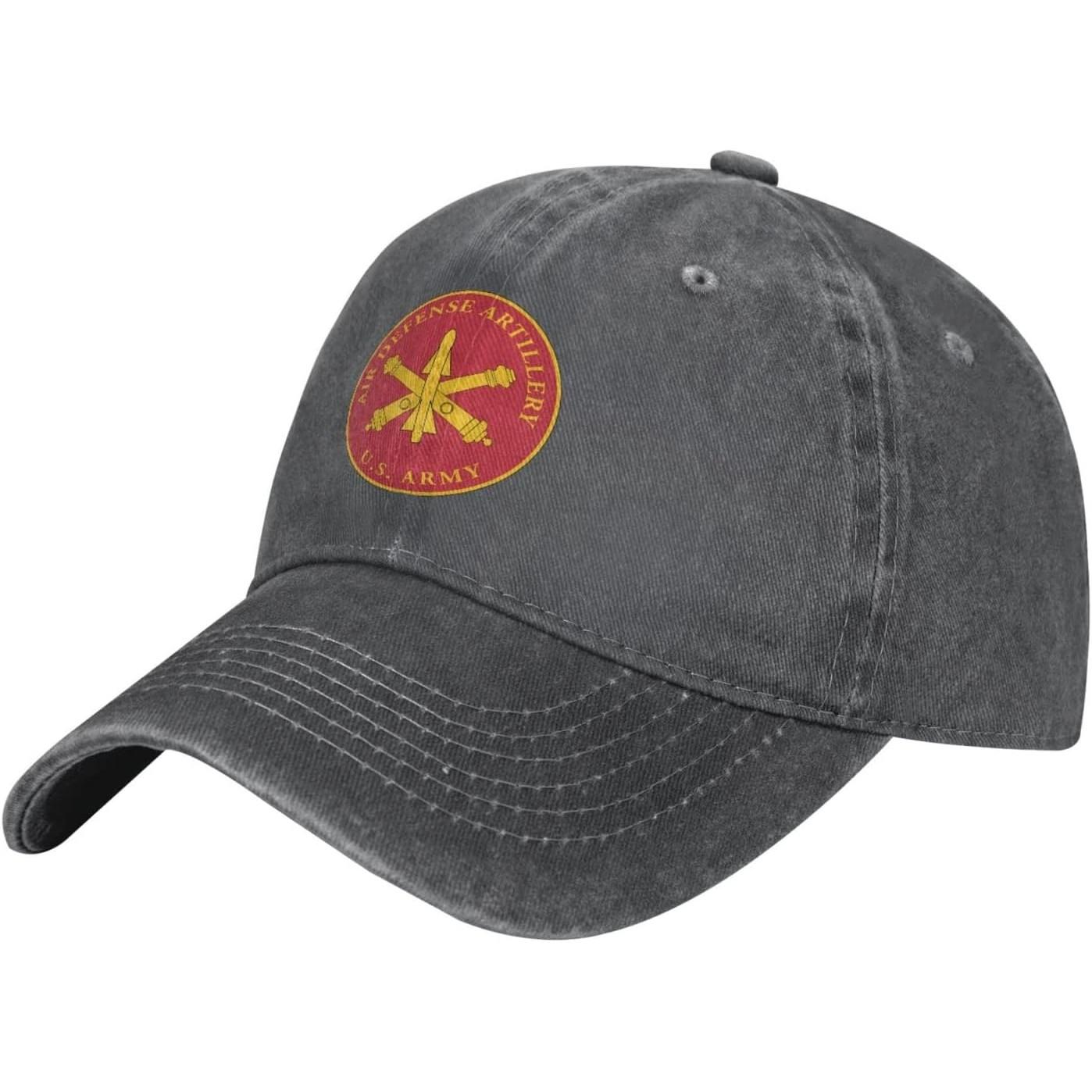 

Air Defense Artillery U.S. Army Emblem Baseball Cap Cotton Vintage Washed Hat Casual Dad Hat for Adults Can Be Adjusted серый