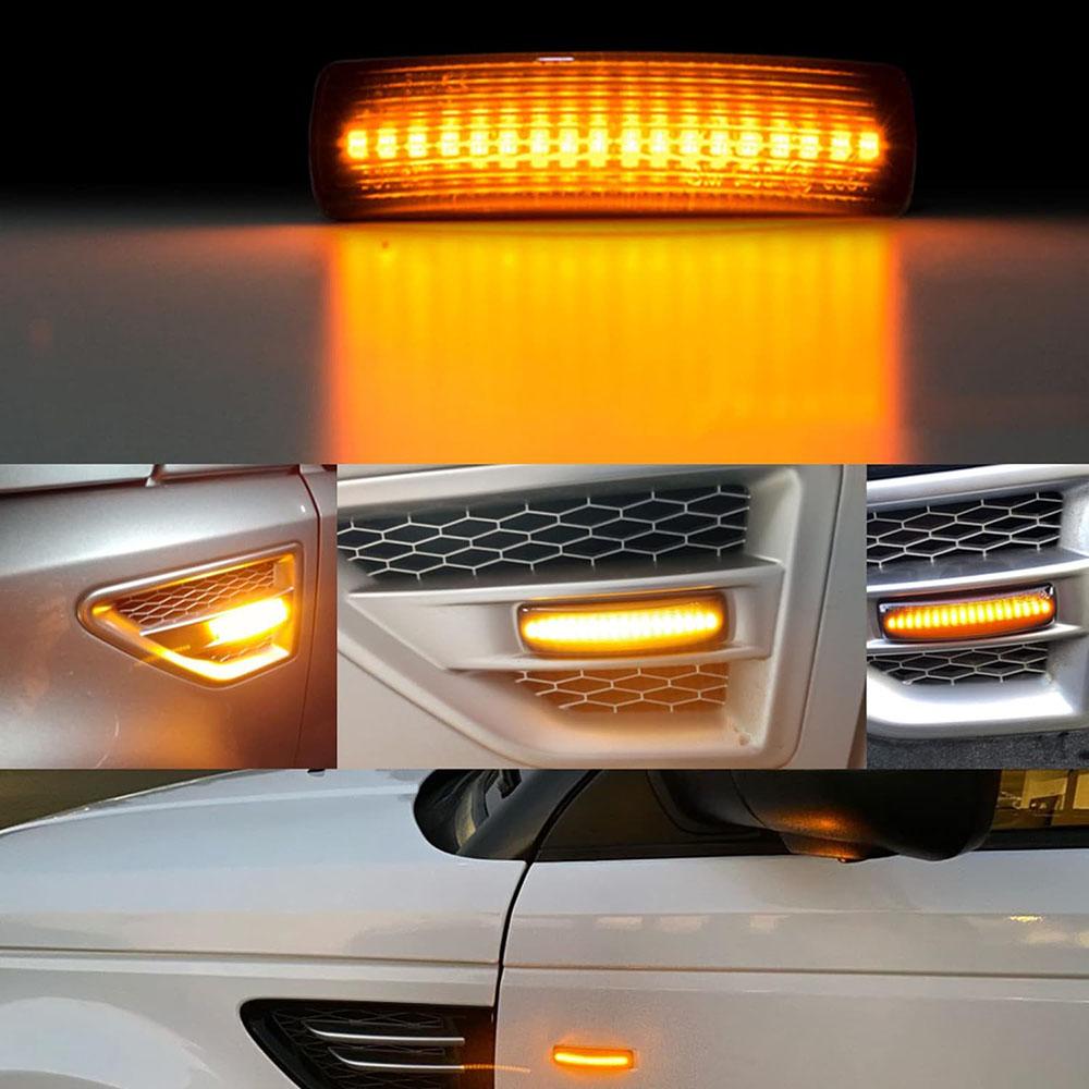 2x LED Side Marker Lights For Land Rover LR2 LR3 LR4 Range Rover Sport LR007954