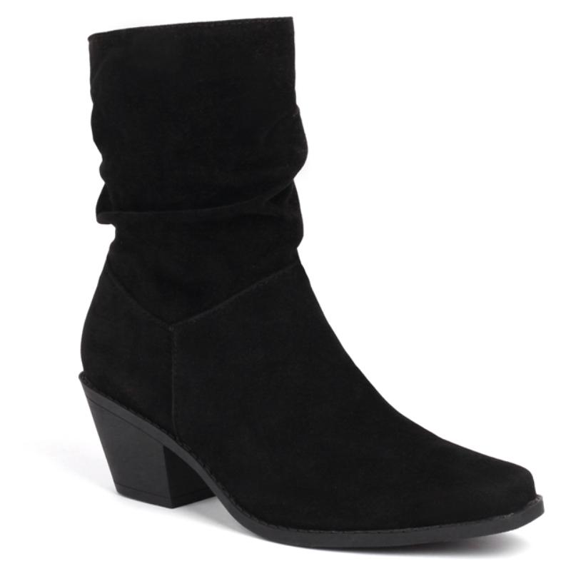 Women's Ankle Boots 2025 Spring Faxu Suede Black Brown Fashion Low Heel Autumn Winter Motorcycle Short Boots Ladies Comfortable