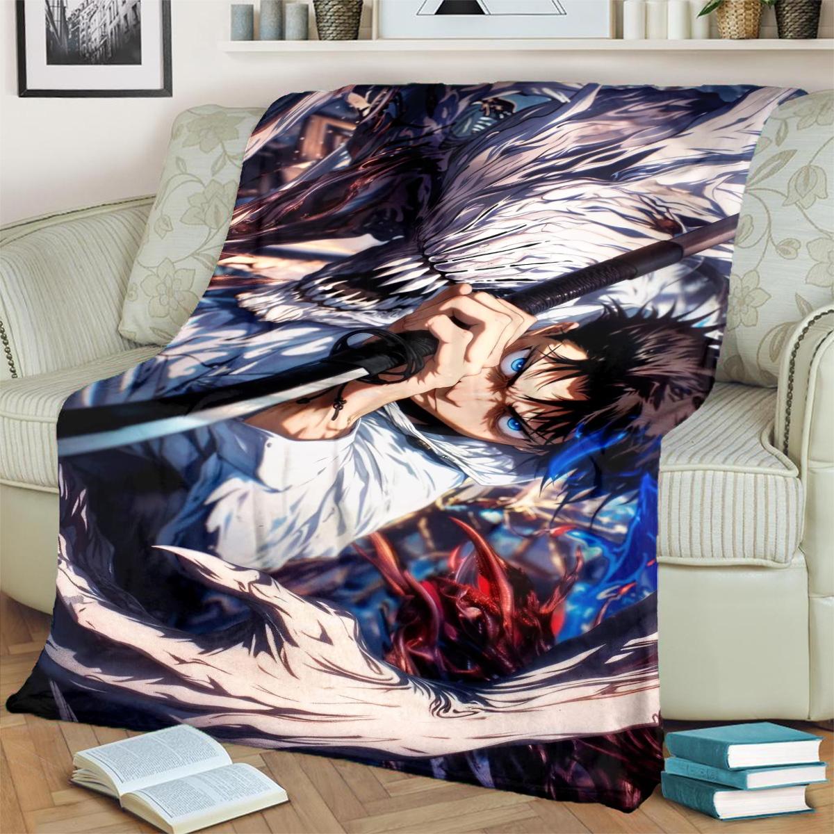 

Jujutsu Kaisen Cozy Blanket Warm Flannel for Bedrooms, Sofas, Beds, Chairs, Picnics, Travel 75x90cm