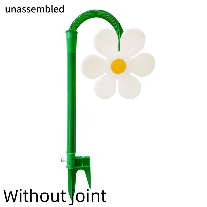 Oscillating Sunflower Garden Sprinkler Yellow Loose Pack No Connector Included For Lawn Care Plant Irrigation Gardening Supplies