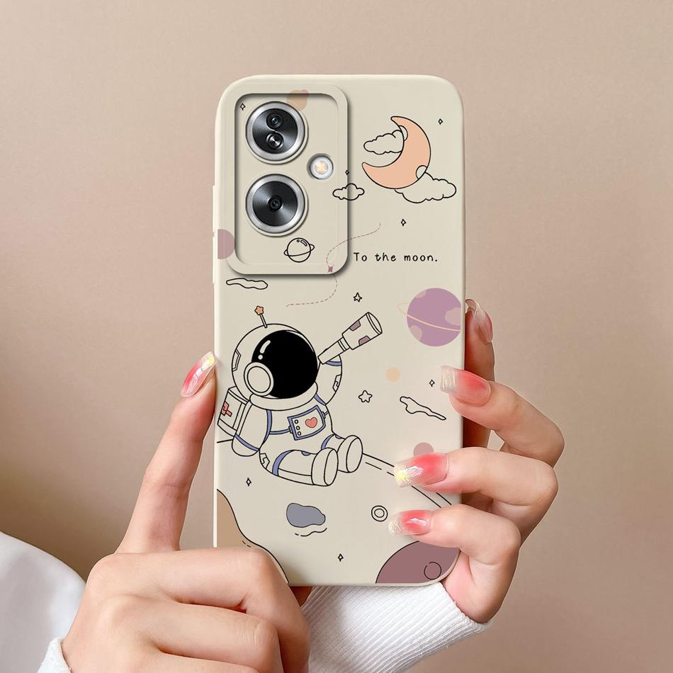 Case For OPPO A79 A2 5G Flower Soft Liquid Silicone Camera Lens Protection Phone Shockproof Back Cover For OPPO A79 A2 Funda