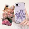 For iPhone 16E Case Popular Flower Cartoon Silicone Phone Cover For iPhone16E Funda For iPhone SE 2025 SE4 Shockproof Soft Cover