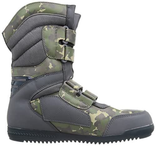 Simon Work Boots, Long Boots, JSAA Certified Safety Sneakers for Height Work, Comfortable Fit, Flexible, Tobigi S038, Olive C, 25.5 Cm, 3E