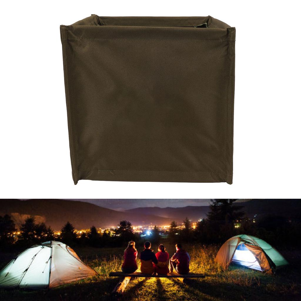 Outdoor Collapsible Trash Can Large Capacity 33L Oxford Cloth Collapsible Throw Line Storage Basket for Travel Picnic Camping Barbecue