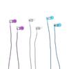 1Pc Stereo Earbuds Earphone Wired Nylon Weave Cable Earphone Headset With Mic
