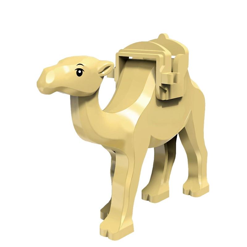 MOC Farm Zoo Animal Building Blocks Crocodile Shark Dolphin Chimpanzee Cow Leopard Educational Game Accessories Bricks Kids Toys