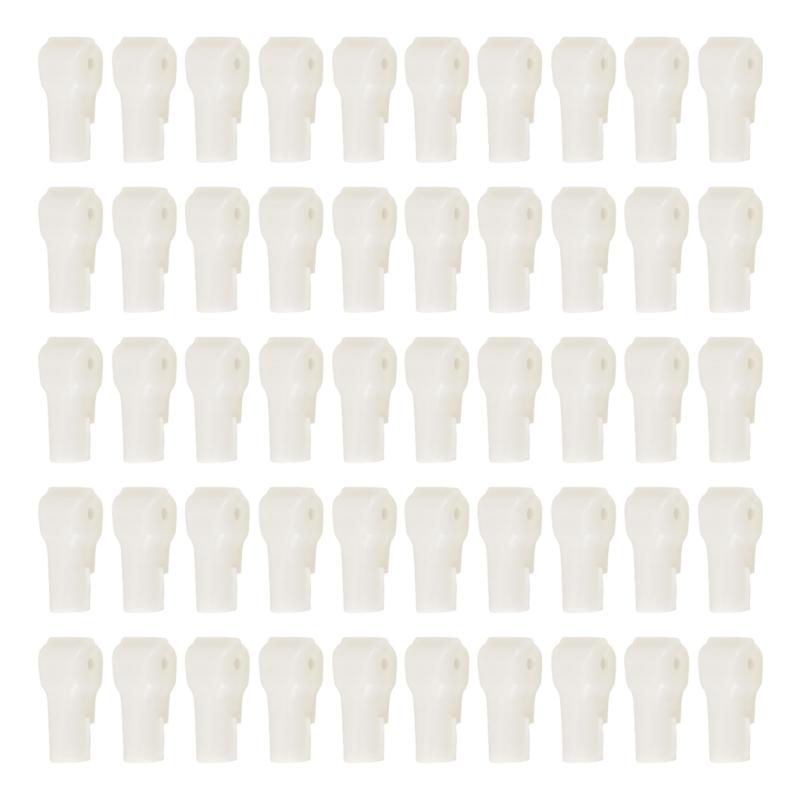 

50Pcs Retail Store Shelf Anti Theft Hook Locks Plastic Security Hook Locks For Garment Jewelry Boutiques Clothing Stores 6 mm белый