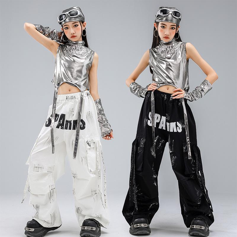 Children's Trendy Street Dance Hip-Hop Set - Jazz Dance Costume for Boys and Girls Fashion Show Wear