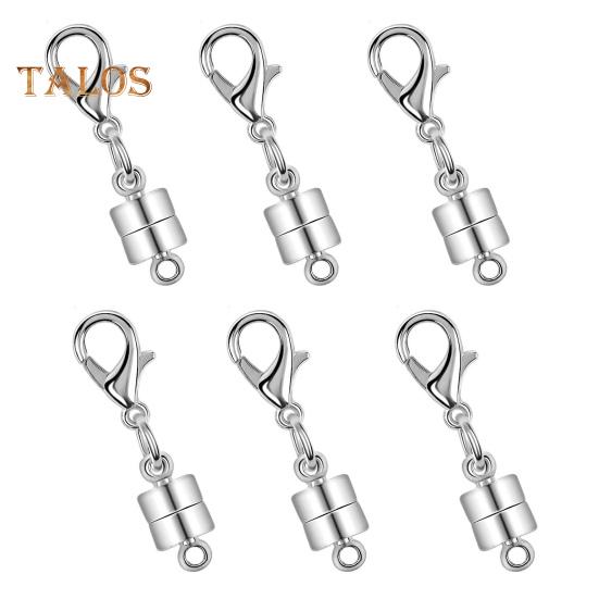 6/12 Stück Magnetverschluss für Halsketten, DIY-Schmuckherstellung, Halsketten-Verlängerung, Armbandverschluss, Messing-Karabinerverschluss, Helfer für ältere Menschen
